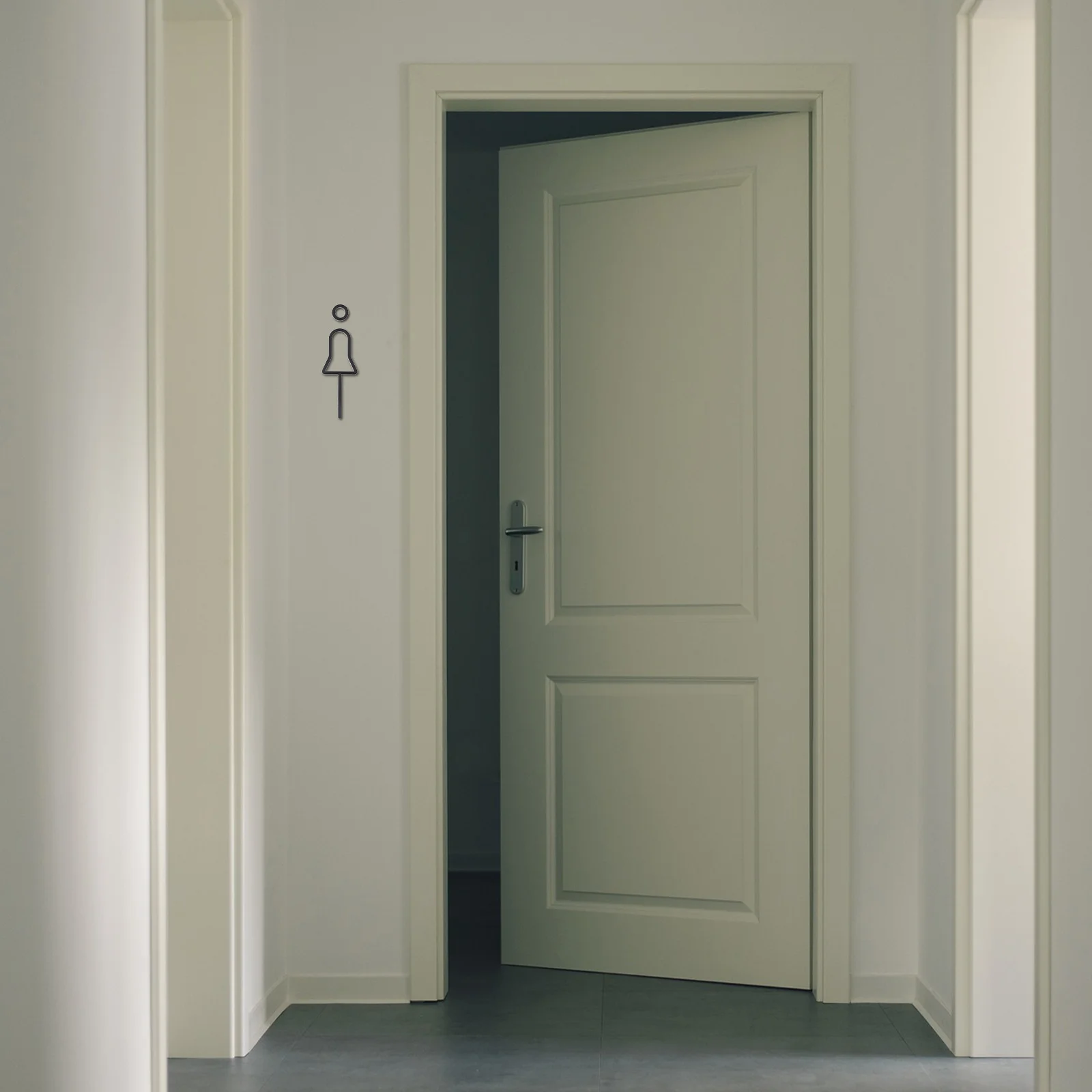 1 مجموعة من علامات الحمام الاكريليك علامة المرحاض الحديثة للأعمال المنزلية رجل إمرأة الحمام رمز مرحاض تحديد علامات #2