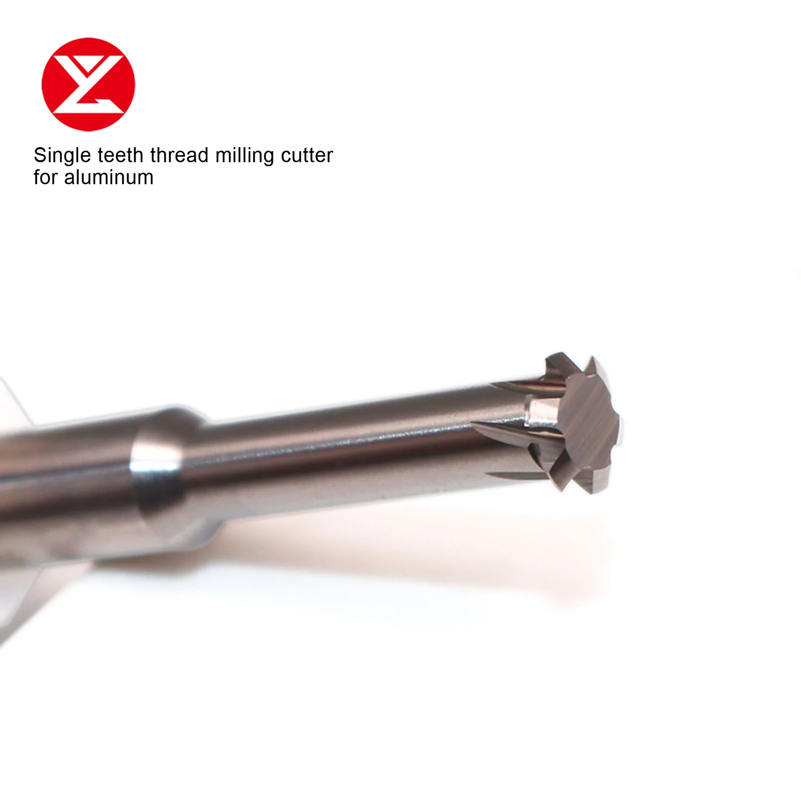 YUZETOOLS фреза из вольфрамовой стали с одним зубцом для резки алюминия M1.2 M1.4 M1.6 M2 M2.5 M3 M4 M5 M6 фреза