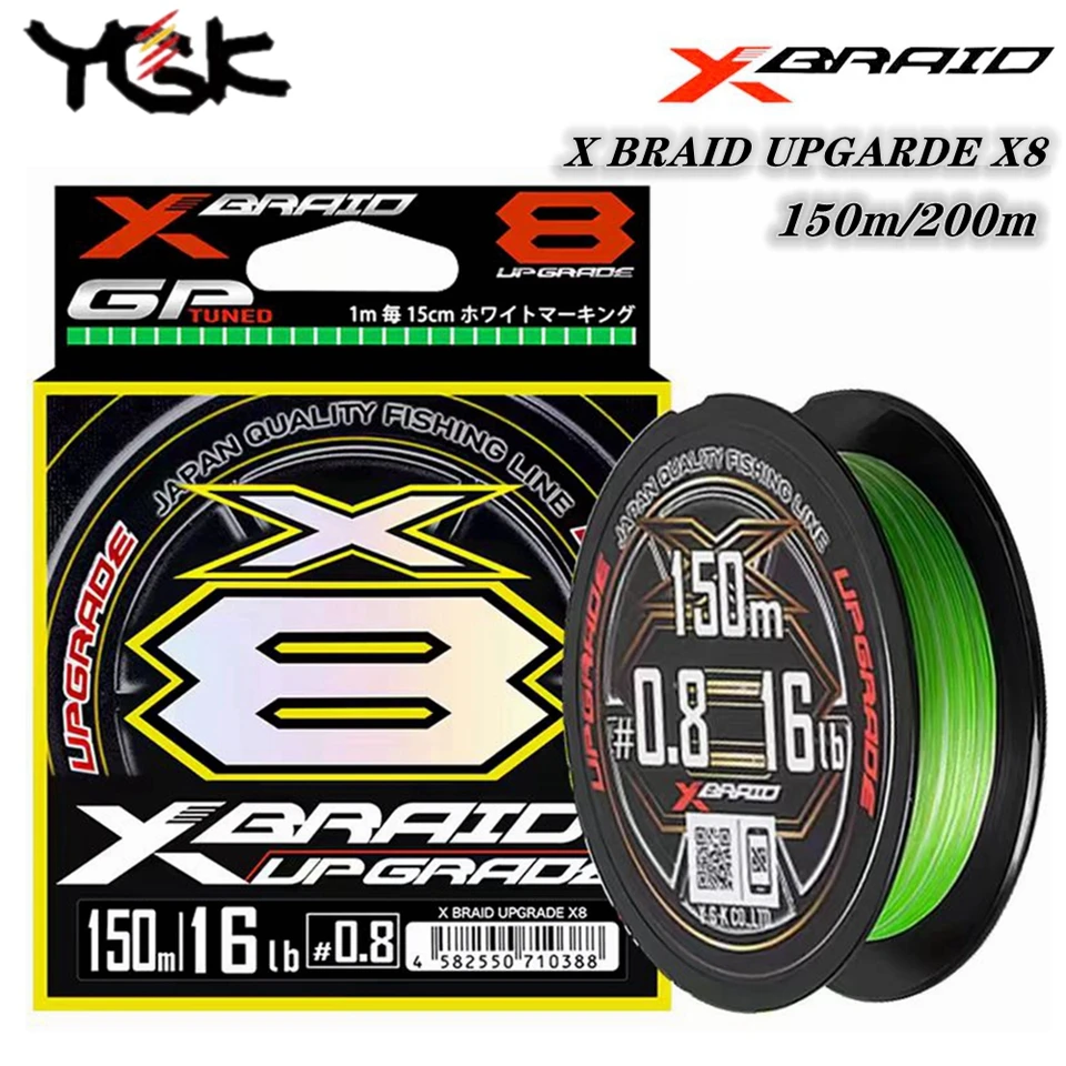 Origianl YGK X BRAID X8 Upgrade Braid Fishing Line Super Strong 8