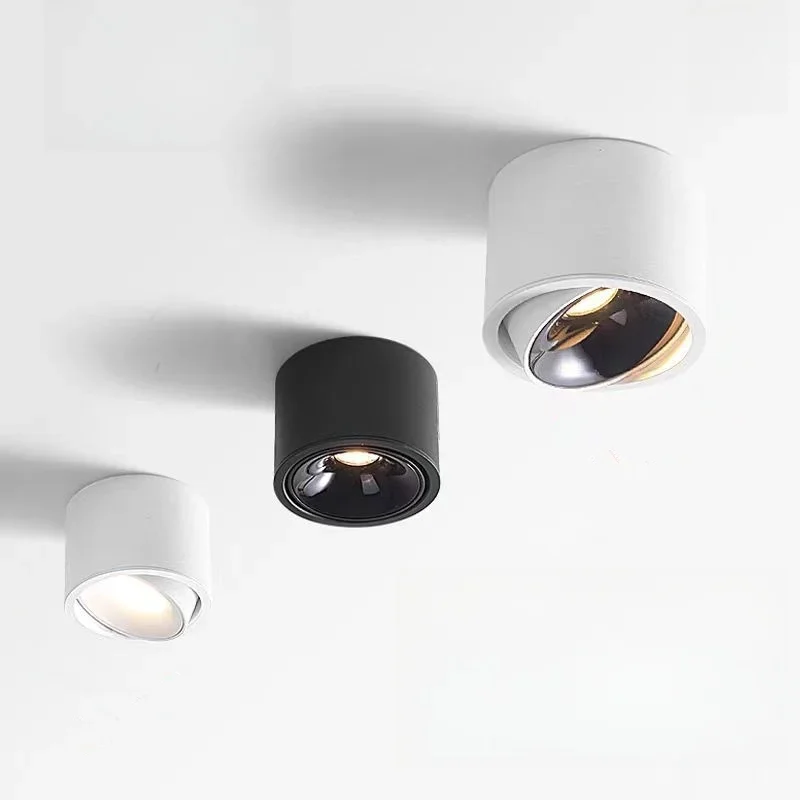 

Накладные регулируемые светодиодные светильники с регулируемой яркостью 9W12W15W18W20W24W AC90-260V CRI95, антибликовые потолочные светильники COB, прожекторы