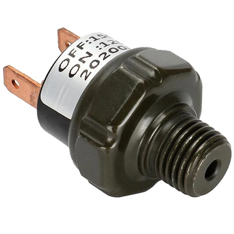 120-150PSI Air Pressure Switch Tank Mount Thread 1/4 Inch NPT 12V/24V For Train Horn Air Horns