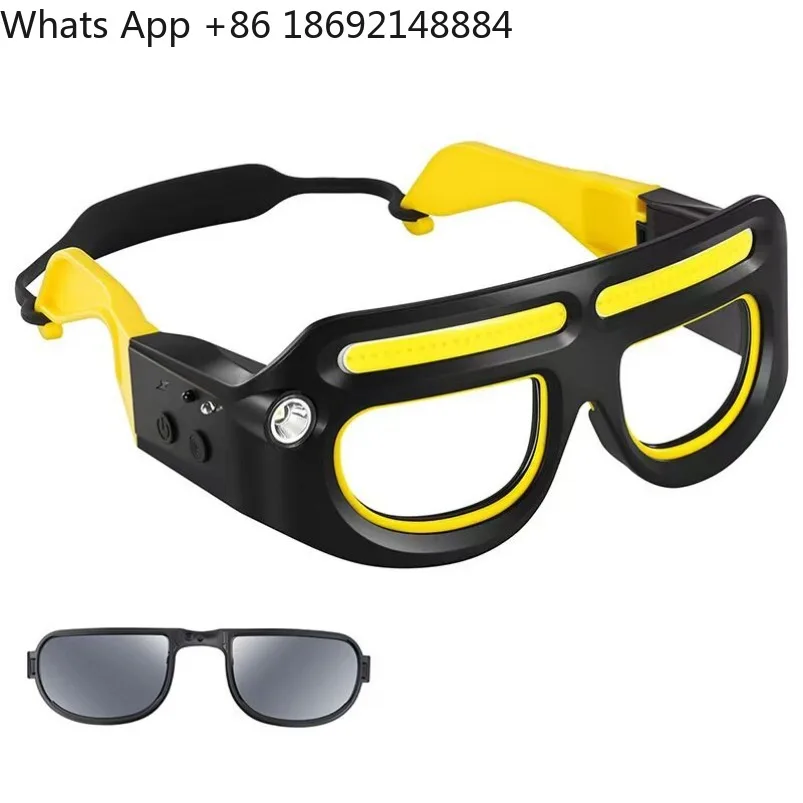 Lighting glasses headlights Night fishing detachable sunglasses Lighting outdoor riding multi-function