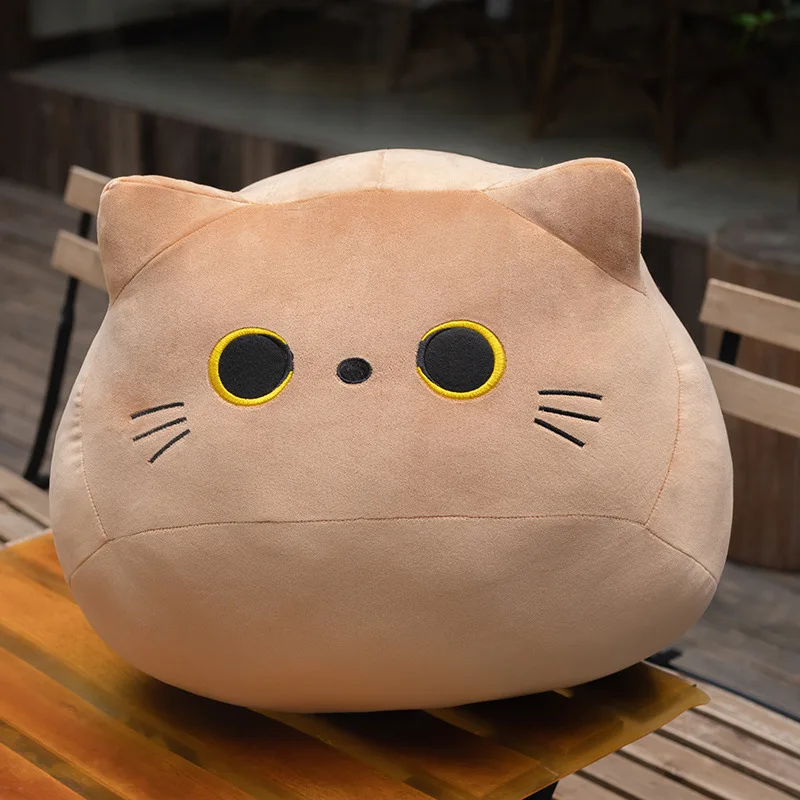 8-55cm Fluffy Black Cat Plush Toys Stuffed Animal Cats Soft Pillow Nap Cushion Home Decoration Creative Birthday Gift for Kids