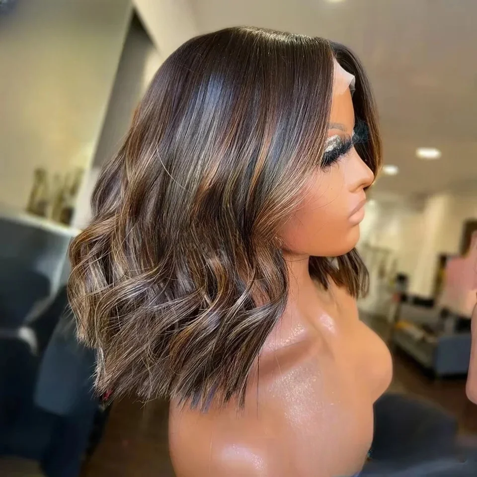 

Soft Long 16” Body Wave Highlight Blond Glueless 5x5 Silk Base Jewish Human Hair With BabyHair HD Lace European Hair Preplucked