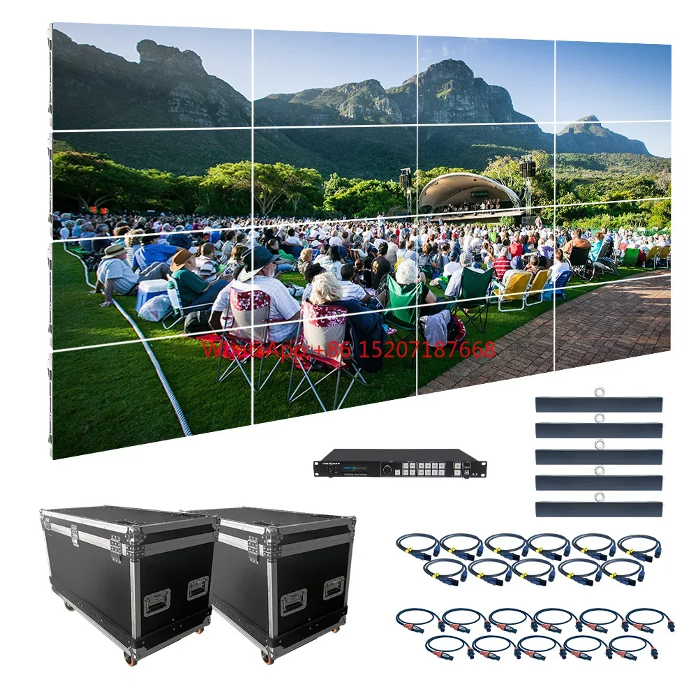 RAYBO Led Video Wall Display Panels Outdoor 500x1000mm Package Deal Novastar Conteollerles Screen Walladvertising Screen