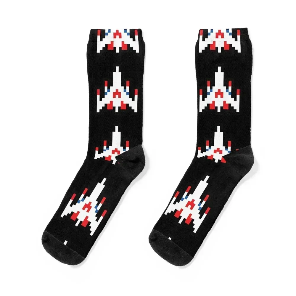 Retro classic arcade video game spaceship Socks Stockings man loose halloween sheer Men Socks Women's