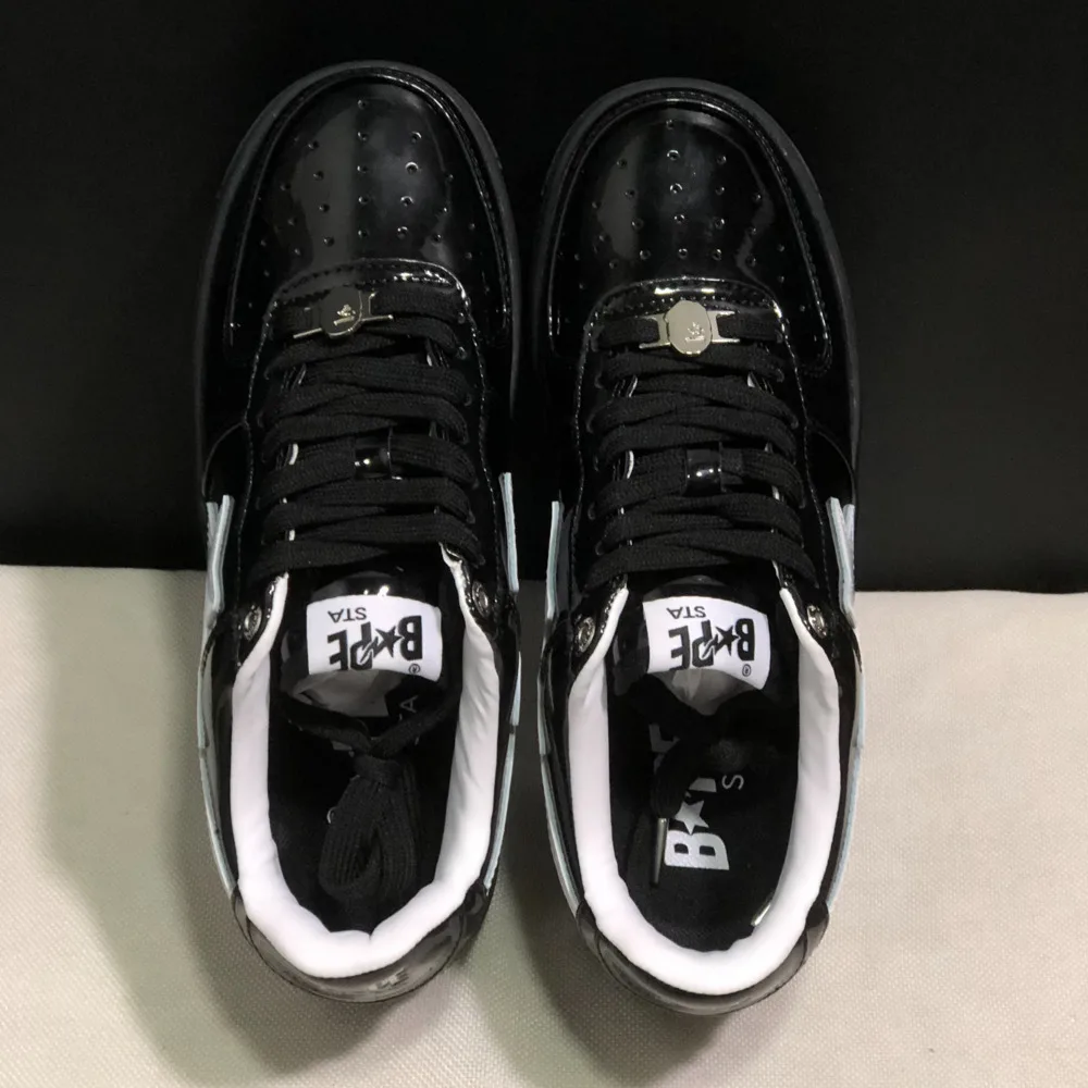 New Arrival Colors Bape Sta Black White Vibe Skateboarding Shoes Outdoor Causal Bapesta Slip-Resistant Walking Sneakers 36-45