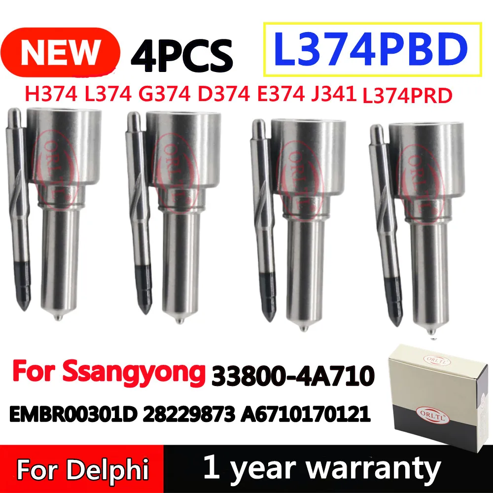 

H374 L374 G374 D374 E374 J341 L374PBD L374PRD Дизельная форсунка для Ssangyong EMBR00301D 28229873 A 6710170121 33800-4A710