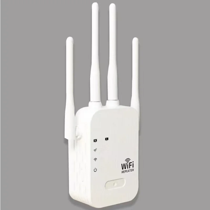 Repetidor WiFi 300Mbps enrutador WIFI 2 en 1 extensor amplificador señal 2,4Gz con 4 antenas aumenta cobertura WIFI
