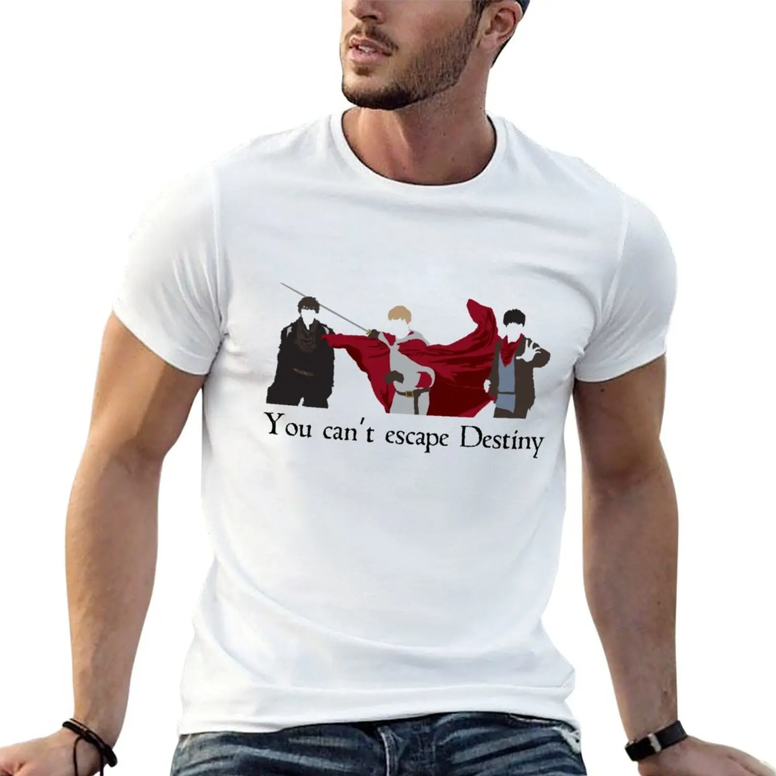 Mordred, Arthur, and Merlin. T-Shirt shirts graphic fashion shirts shirts graphic tee men