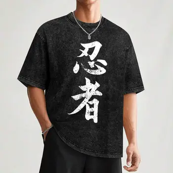 Ninjutsu Kanji Ninja Fan Martial Arts Dojo Training T-shirt vintage t-shirts Lyxig manlig viktig t-shirt herr grafisk t-shirt 12 best sales Kanji t shirt - №2