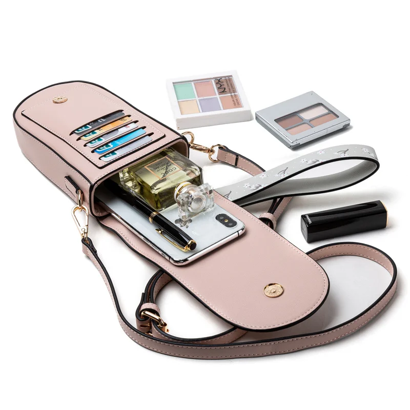 

Mobile phone bag Trendy Edition PU multi-functional bag with super capacity for women's single-shoulder bag