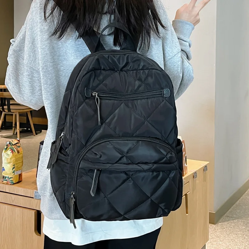 High-capacity Camo Printing Nylon Backpack For Female Casual Tote Bags For Travel Fashion Backpack For Male And Teenagers 2023