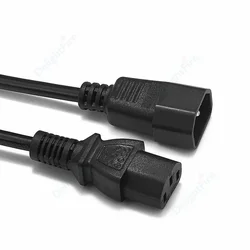 IEC C13 to C14 Power Extend Cord 18AWG 1m 3m 5m 10m Power Extension Lead Cable For Desktop Power Distribution Unit PC Computer