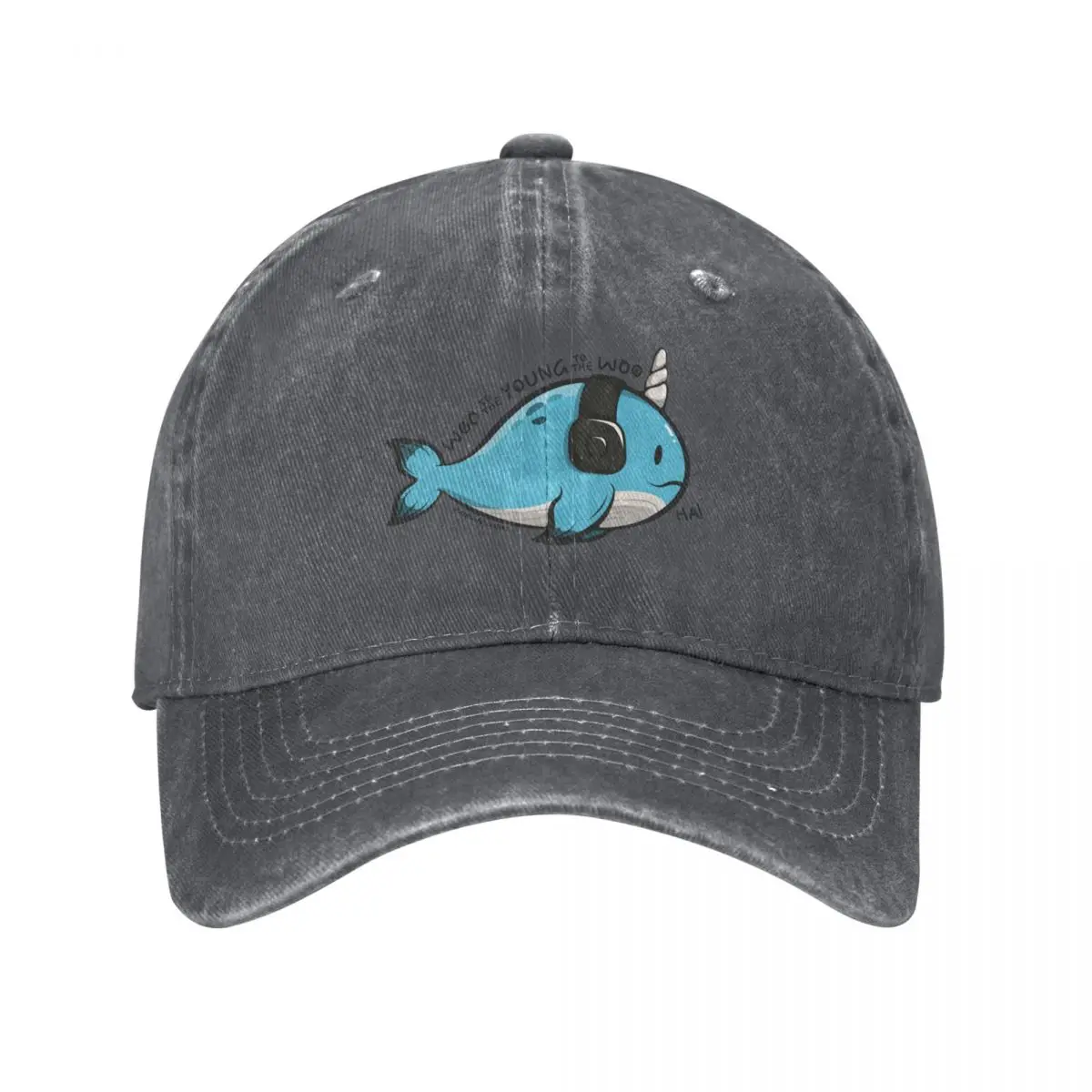 Narwhal Woo Young Woo Baseball Cap Christmas Hat Cosplay Hat Luxury Brand Trucker Hats For Men Women's