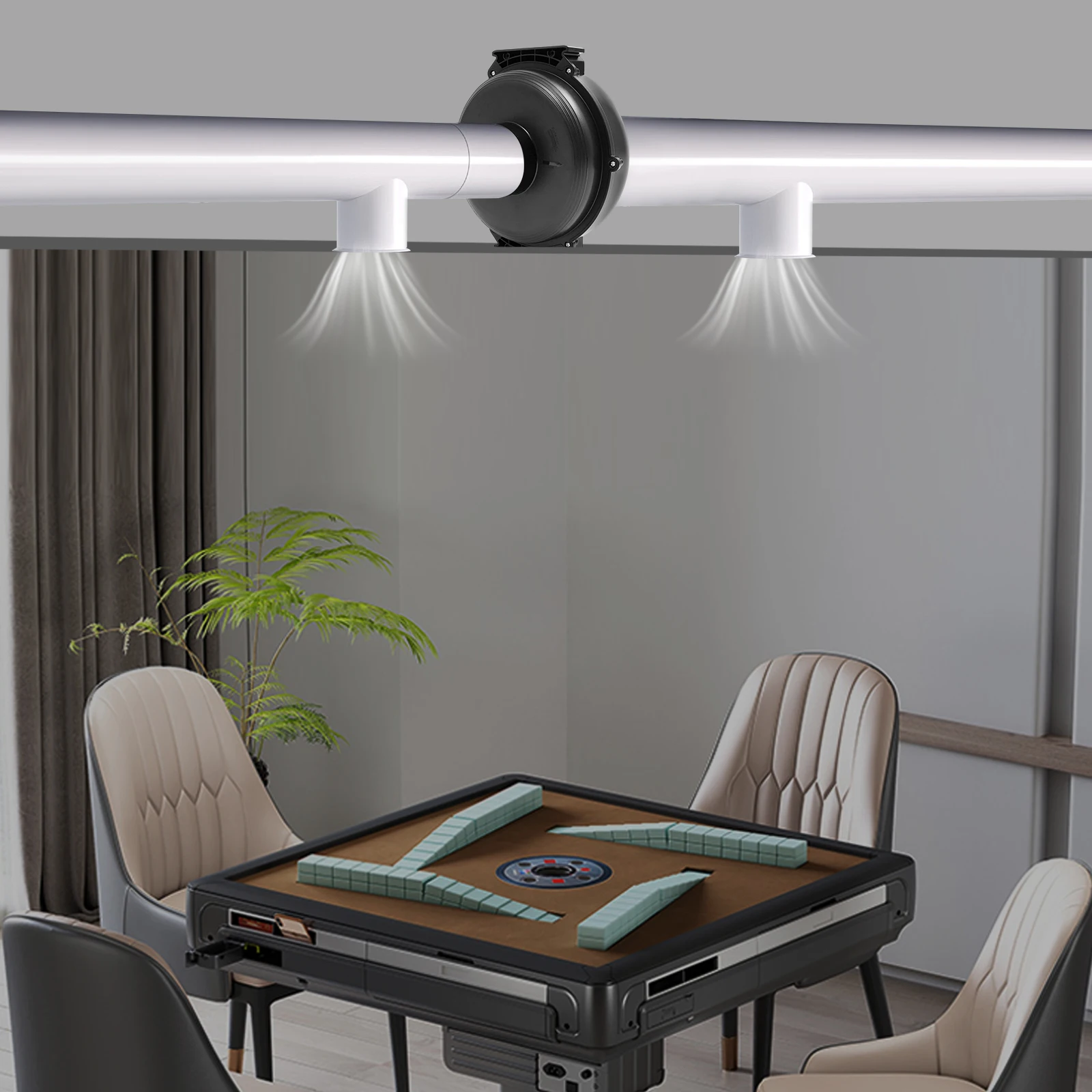 4인치 환풍기 75W 원심 환풍기 저소음 다양한 환기 용도에 적합