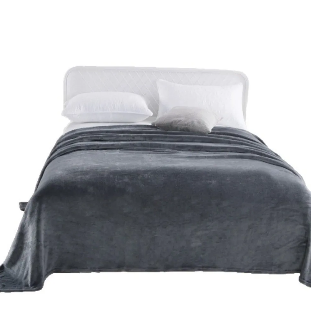 New Solid Color Blanket Soft Warm Flannel Throw Blanket Skin Friendly Multifunctional Nap Shawl Blanket Sofa