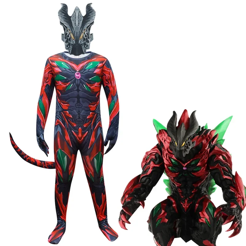 Boys Godzillae vs. King Kong clothes Child Belian fusion beast Halloween Cosplay Child Cartoon Fantasia Carnival Cosplay Costume