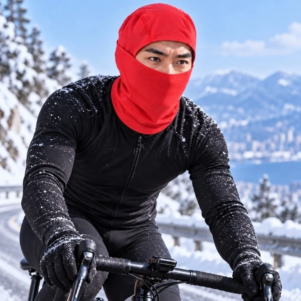 Heat Reactive Winter Balaclava Mask Breathable Full Cover Color Changing Headwear Soft Lining Elastic Fleece Cycling Face Shield