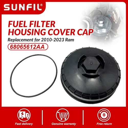 68065612 Reemplazo de la tapa de la carcasa del filtro de combustible AA para Ram 6.7L 2500 3500 4500 5500 2010-2023