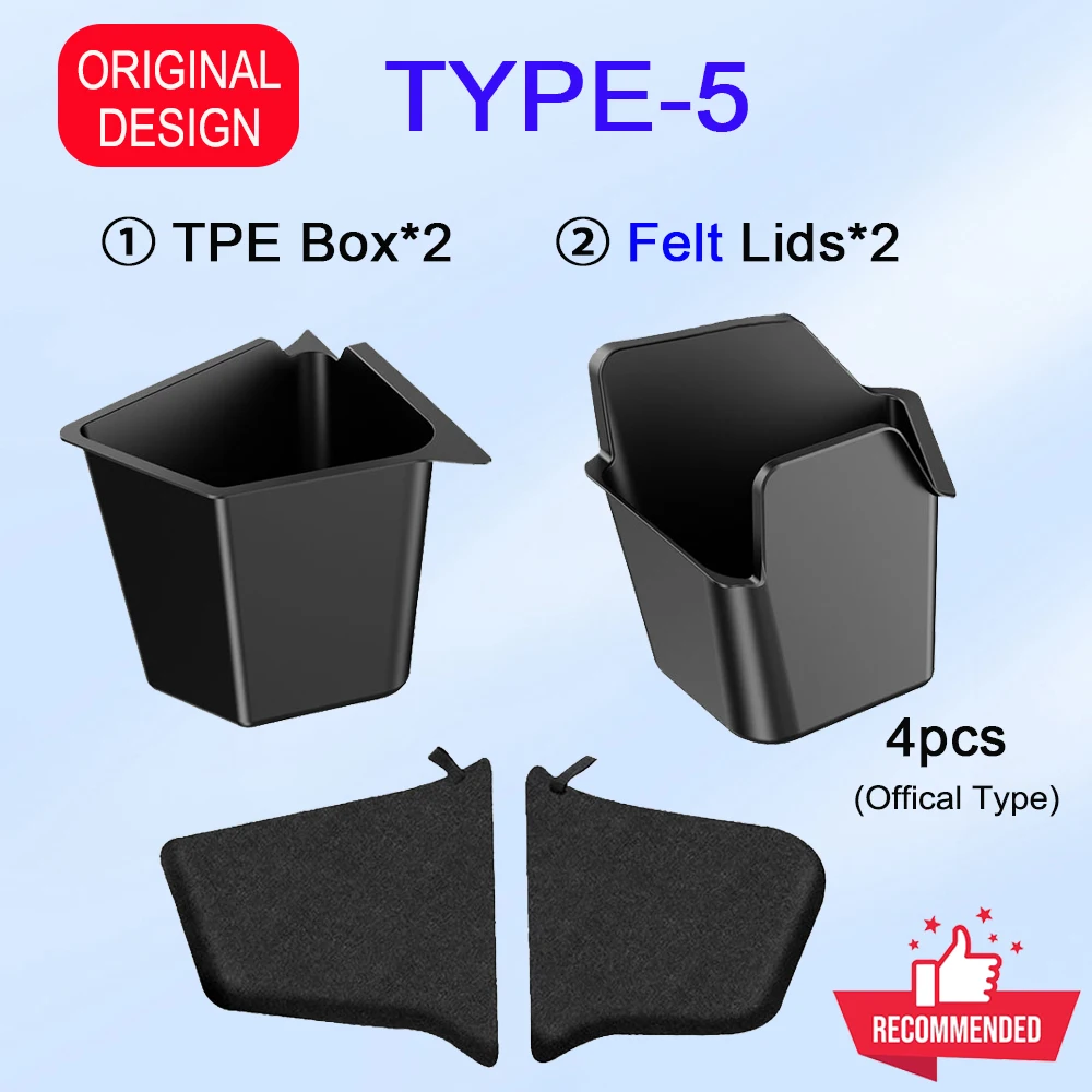 Voor Tesla Model Y Juniper 2025 Kofferbak Side Opbergdoos Cargo Organizer TPE Bin Box Massaal Mat Scheidingsbord Accessoires - afbeelding 1