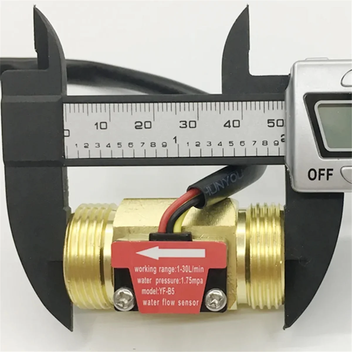 ABYC YF-B5 DN20 G3/4 بوصة مفتاح مستشعر تدفق المياه DC5-18V 1-30L/دقيقة مقياس التدفق للتحكم الصناعي السائل تعميم