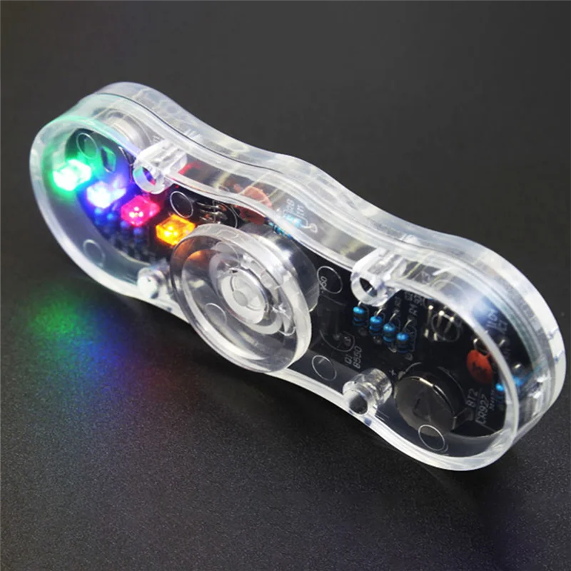 ABKJ-Display LED Light-Emitting Gyroscope DIY Practical Soldering Practice Kit Practice Learning Electronics Training Board (TL)