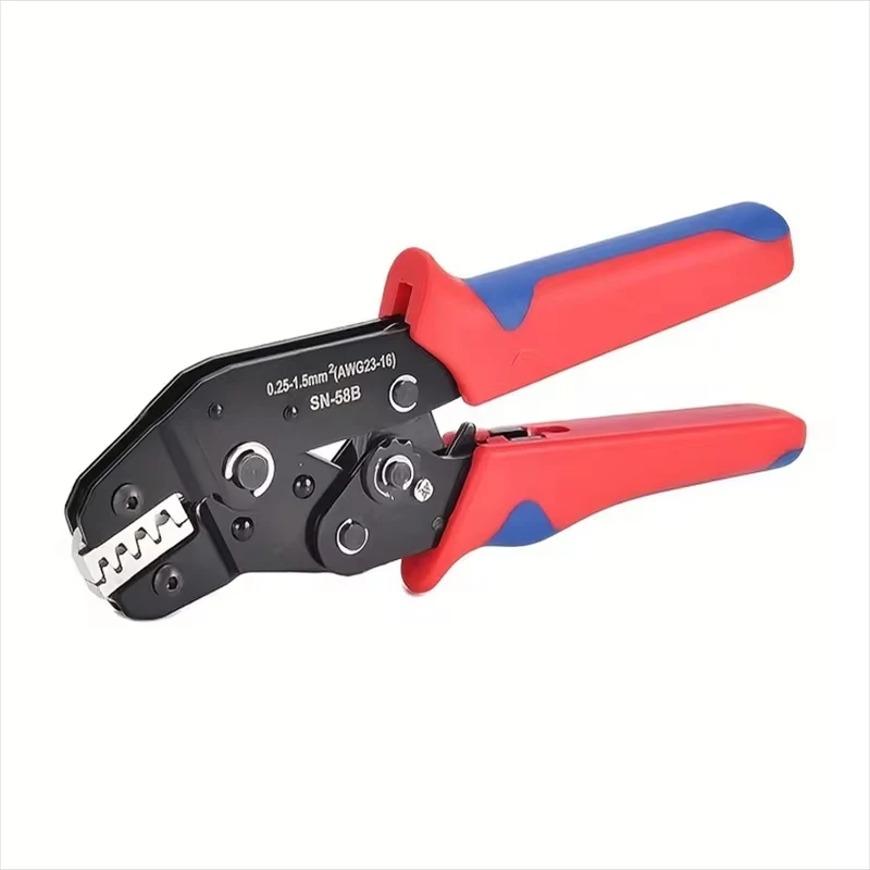 

Ratcheting Crimping Tool Set For Dupont JST MOLEX Open Barrel,Non-Insulated,Terminals Butt,Solar Coax Connectors SN-58B