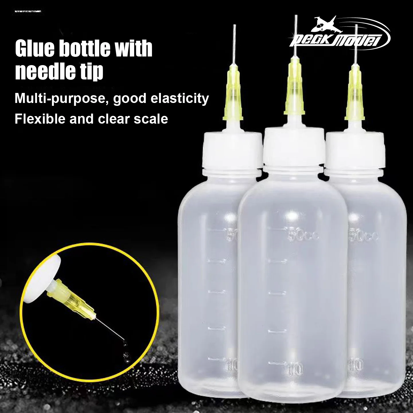 Modellbau-Werkzeug 30ML 50ML 100ML Dosierflasche mit Nadel Klebstoff AB-Kleber 502 Sofortkleber Epoxidkleber-Hilfsmittel
