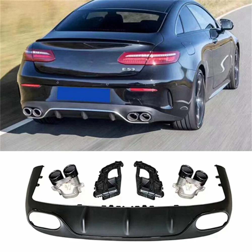 For Mercedes Benz ECoupe rear lip C238 double door modification E53AMG rear lip tail throat small surround 2017-2022