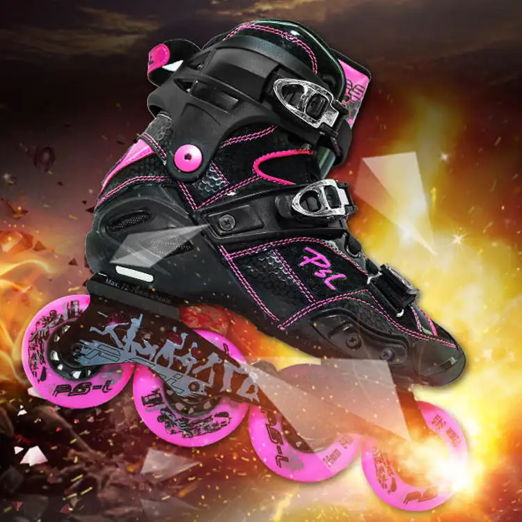 OEM Professional Adult Inline Skating Shoes Speed Freestyle Urban Racing Training 4 Wheel Men Women Soft Boot Roller Sakte