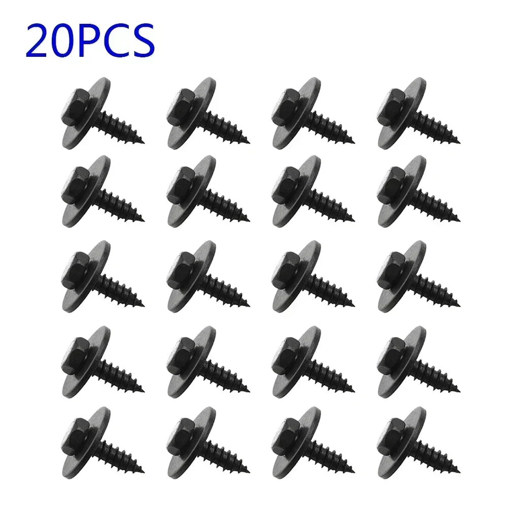 20X Hex Head Screws Mudguard Liner Air Duct Splash Shield Trim 07147129160 For BMW 740i F01 2011-2012 Bolt Screw Car Accessories