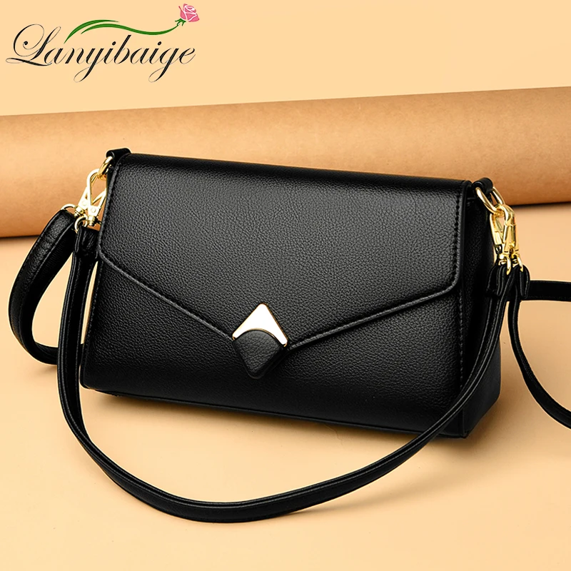 High Quality Solid color purses Shoulder Bags luxury pu Leather women Shoulder Crossbody Bags designer ladies fashion handbags