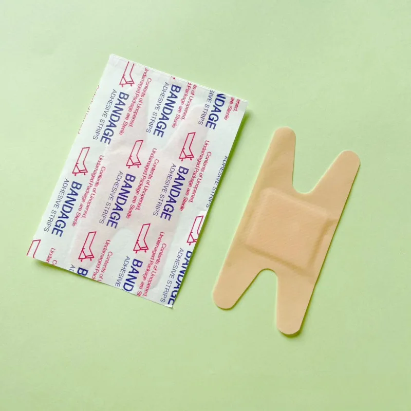 50pcs Multi-Size Bandages - PE Breathable & Waterproof with H/Butterfly/Heel Shapes for First Aid