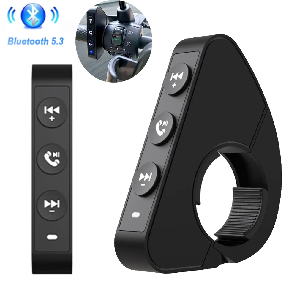 

Пульт дистанционного управления на руле для мотоциклетного шлема, гарнитура, наушники IP6, Bluetooth 5,3, беспроводной телефонный контроллер для IPhone Android