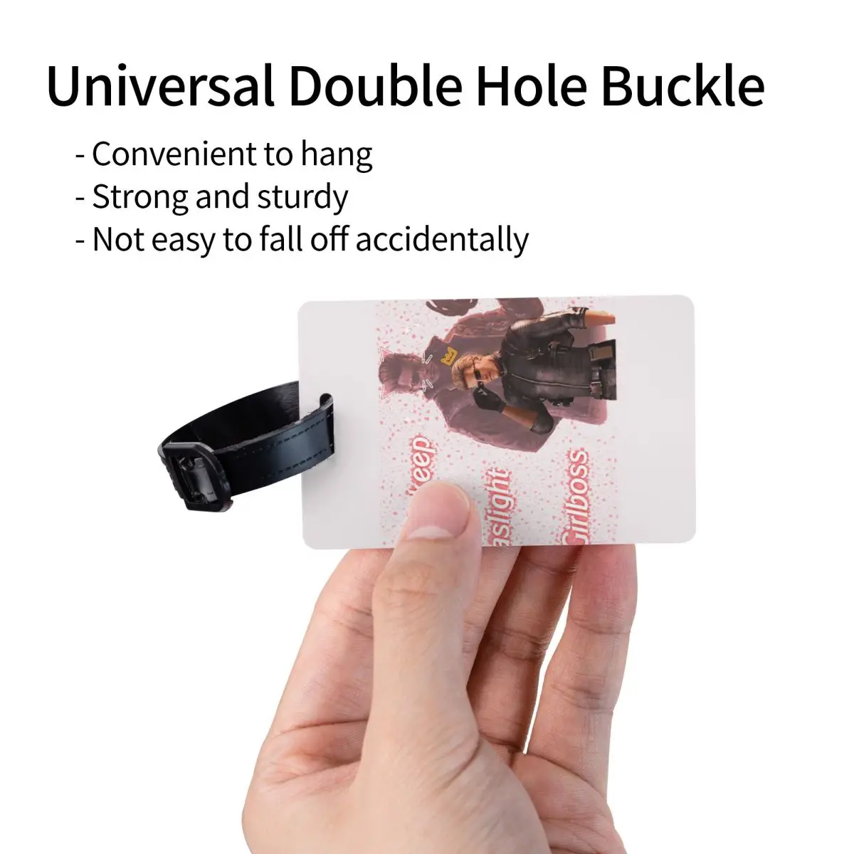 ألبرت ويسكر Gaslight Gatekeep Girlboss علامات الأمتعة حقيبة السفر موضة الأمتعة الصعود علامة التسمية حامل معرف اسم العنوان #3