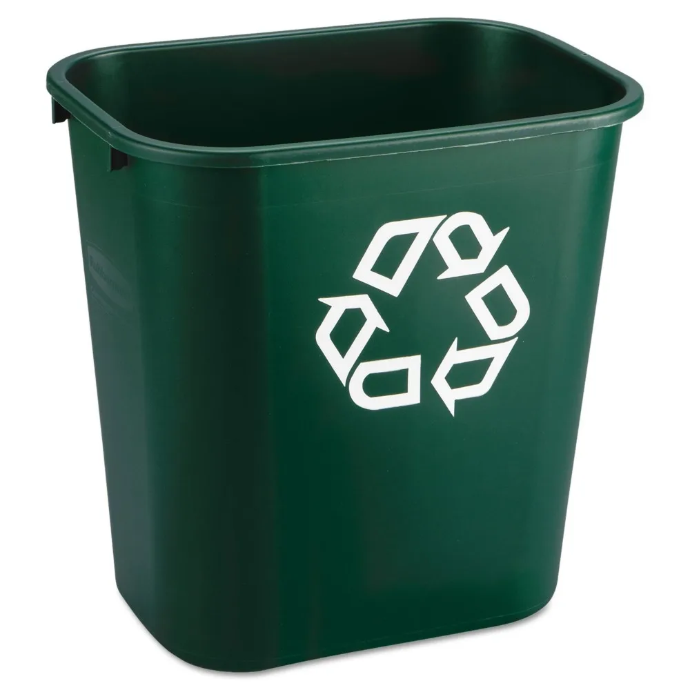 

Rubbermaid коммерческий контейнер для вторичной переработки бумаги rcp 2956-06 gre, прямоугольный, пластик, 7 галлонов, зеленый
