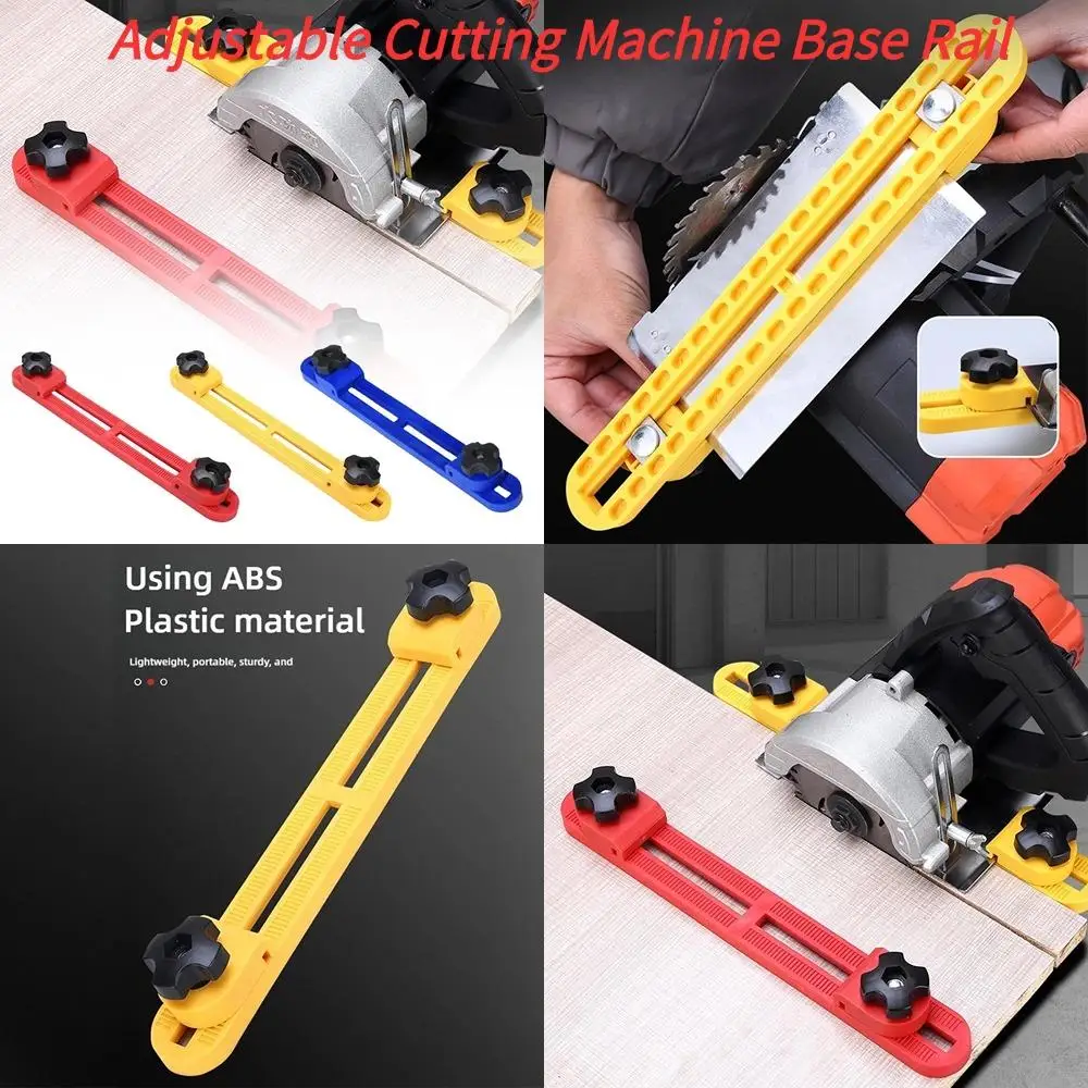 1Pc Adjustable Cutting Machine Base Rail Cutting Machine Bottom Plate Ruler Holder Woodworking Modification Regulator Base