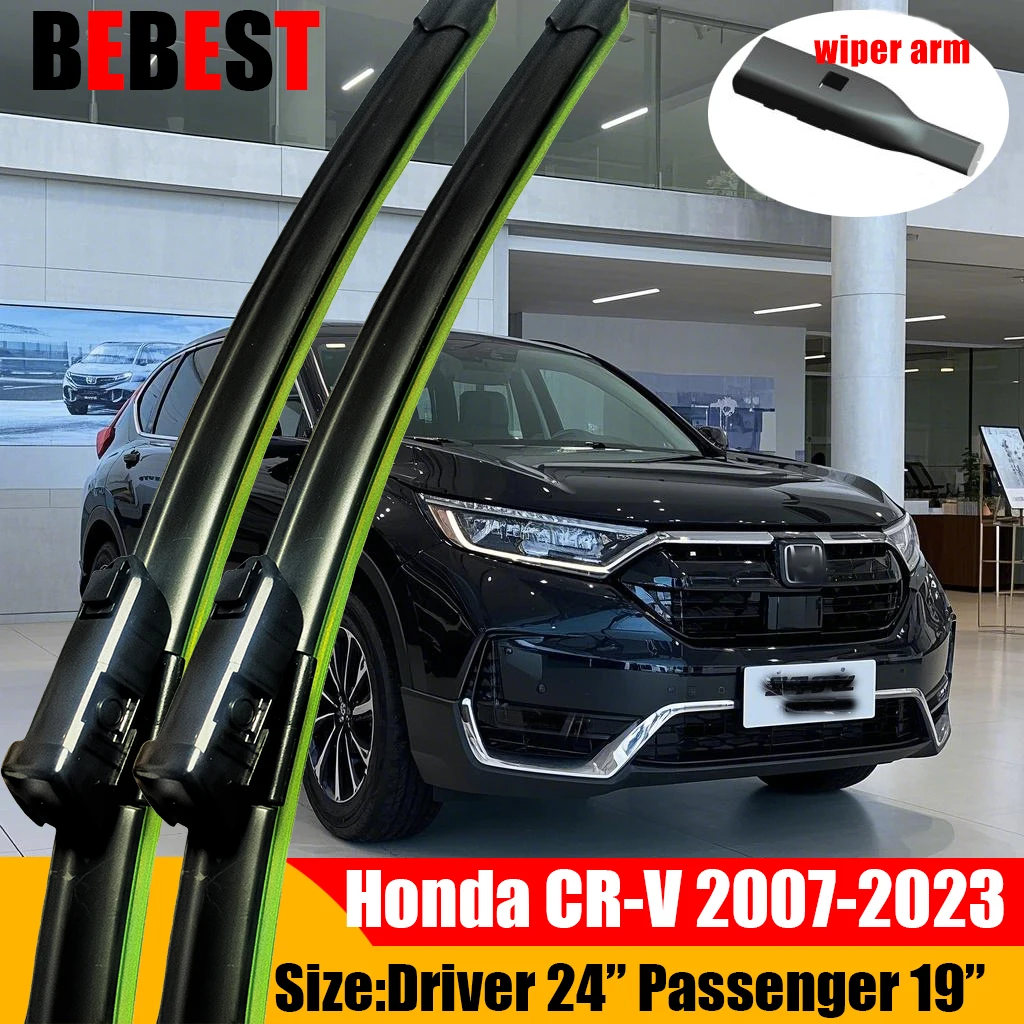 Front Wiper Blades For Honda CR-V 2007-2018 2019 2020 2021 2022 2023 2017 Windscreen Windshield Window Auto Accessories 24