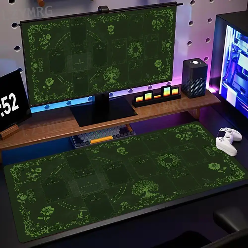 

Art Magic Tarot Card Mouse Pad Large Rubber Anti-slip PC Desk Accessories Mousepad for Offices and Gamer Keyboard Mats Decor Mat