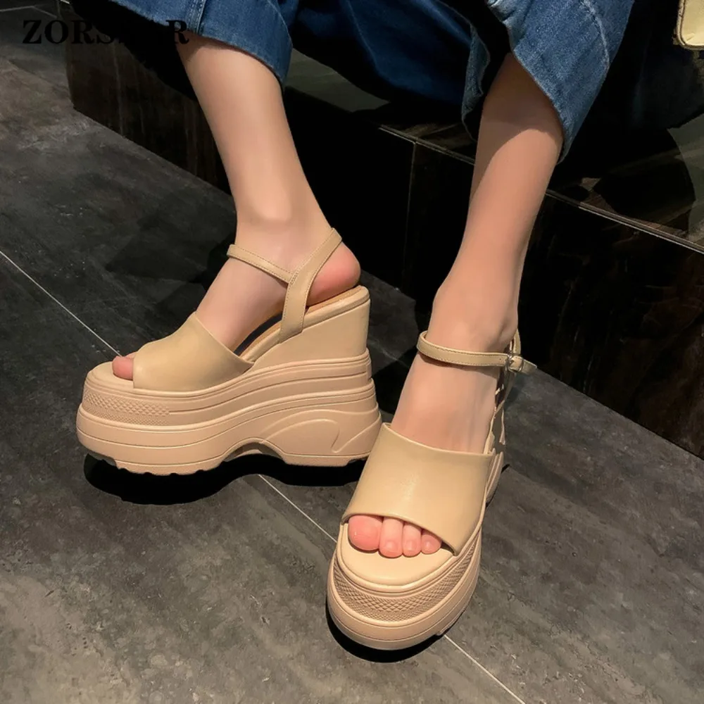 

Women Sandals Summer New Wedges Platform Sandals Women Sexy High Heels Shoes Peep Toe Open To Walking Designer Sandals Women