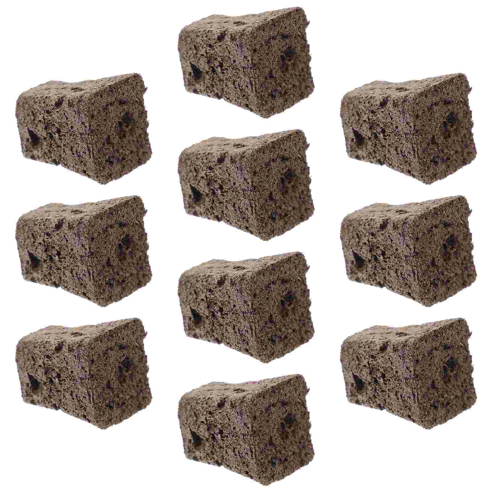 

10 Pcs Hydroponics Seedling Block Compost Starter Biochar Sponge Gardening Soil