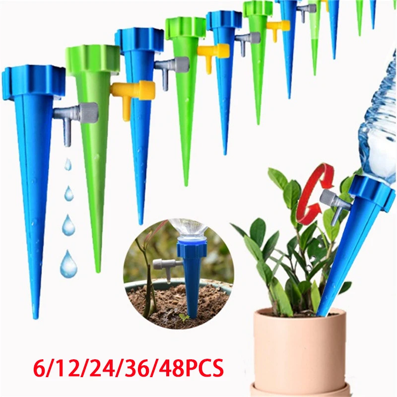 Automatic Drip Irrigation System Self Watering Spike for Flower Plants Greenhouse Garden Adjustable Auto Water Dripper Device