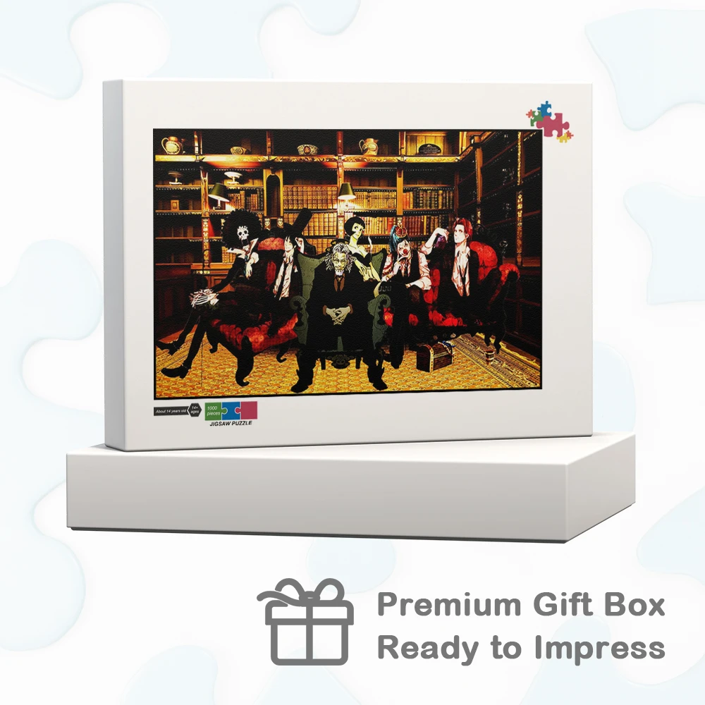 원피스 캐릭터 퍼즐 일본식 만화 애니메이션 어린이를위한 재미있는 가족 게임 성인 108/200/300/500/1000/1500 조각 퍼즐