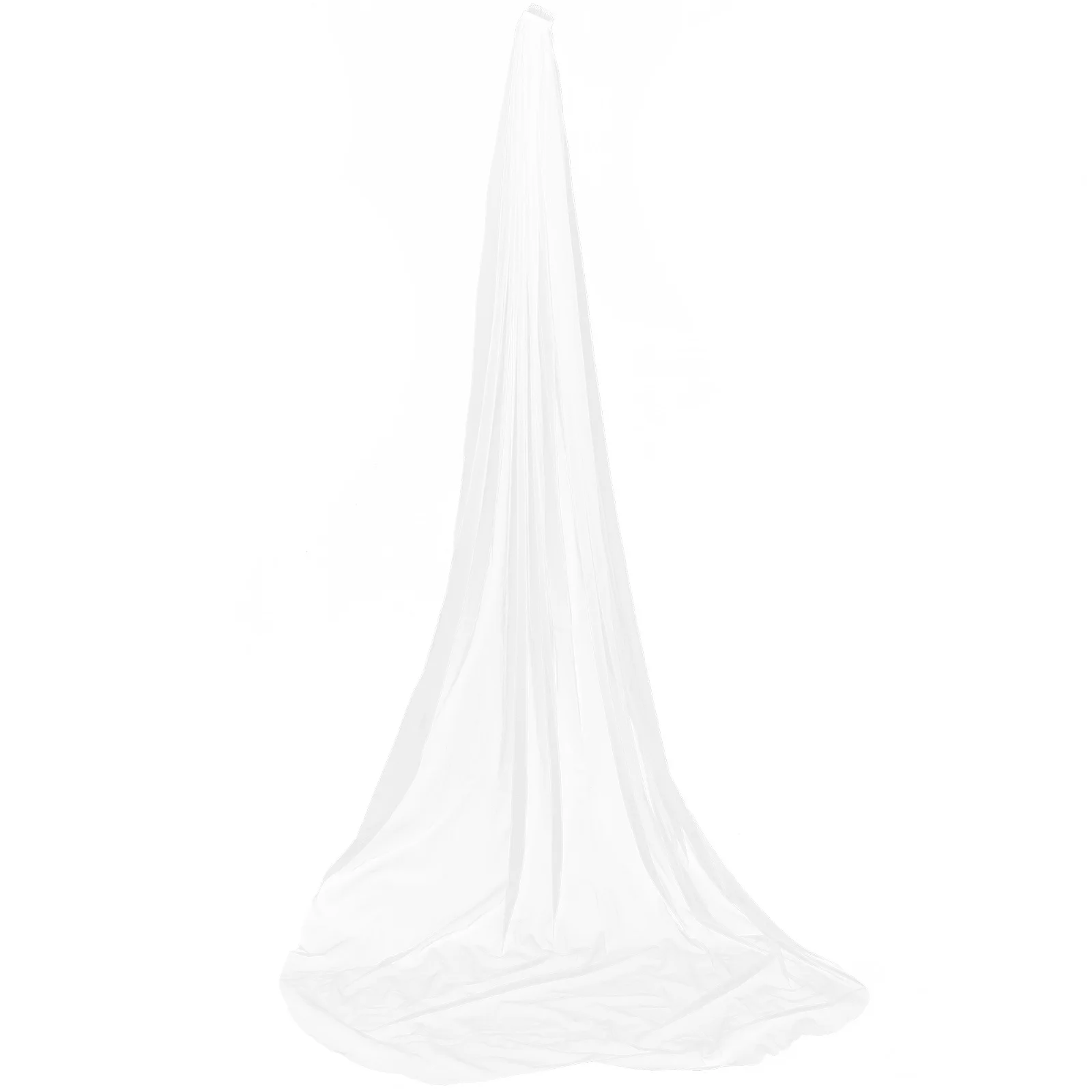 طرحة زفاف طويلة طول كاتدرائية للعروس مشط أنيق متضمن حجاب الزفاف أزياء العرائس