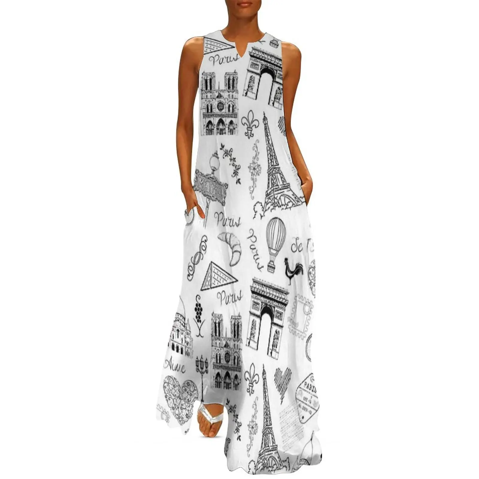 

Paris Je t'Aime Long Dress women dresses dresses for women 2025 luxury designer party women's evening dresses 2025