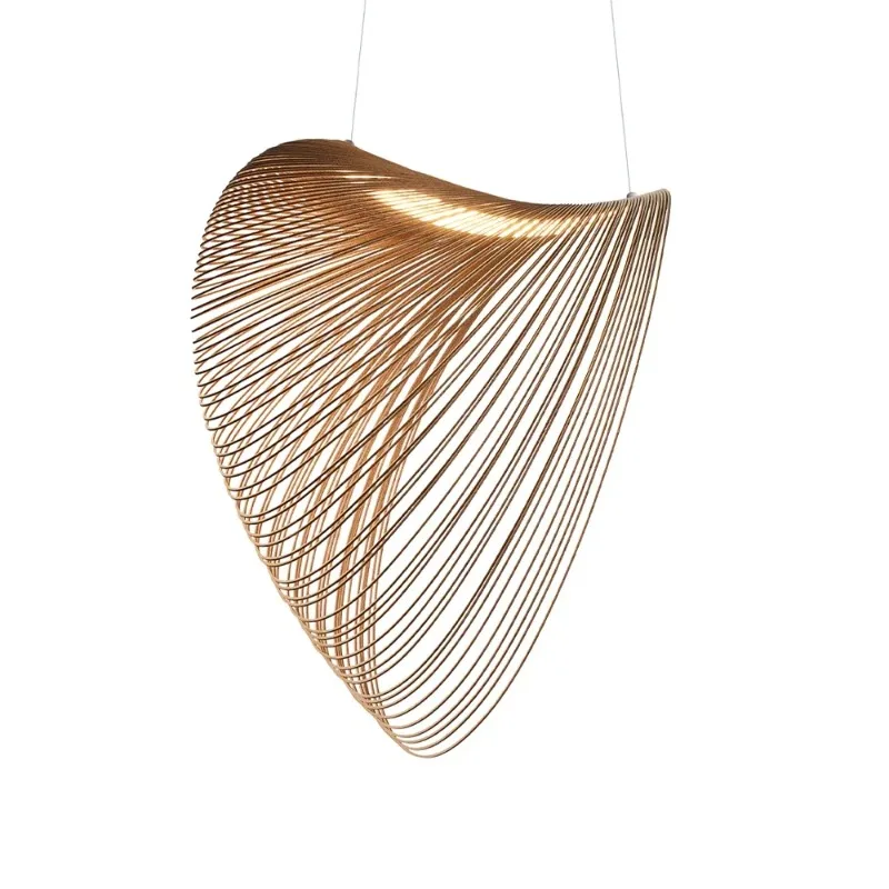 

Nordic Bird's Nest LED Pendant Lights Wooden Acrylic Table Kitchen Dining Room Chandelier Home Decor Indoor Lighting Lusters