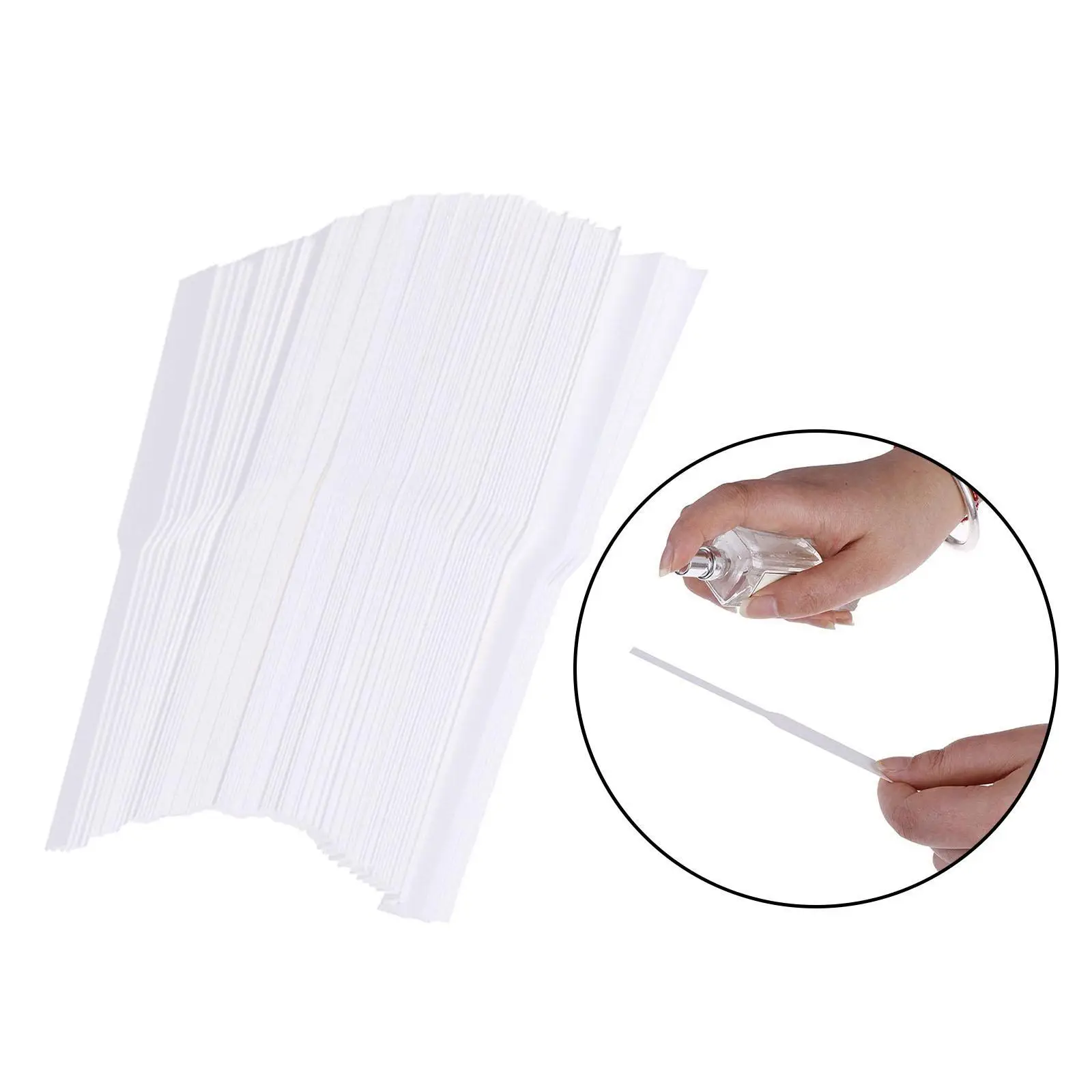 100 Pieces Fragrance Test Paper Strips Scented Stick 13x1.2cm Absorbent Paper Testing Strip Smelling Card for Home Daily Use
