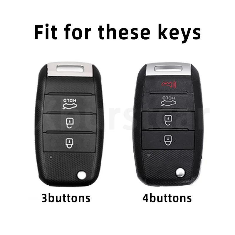 3/4 Buttons TPU Car Key Case For Kia Rio 3 K2 Ceed Cerato K3 Sportage 4 Picanto K5 Optima Sorento Forte Stinger 2017 2018