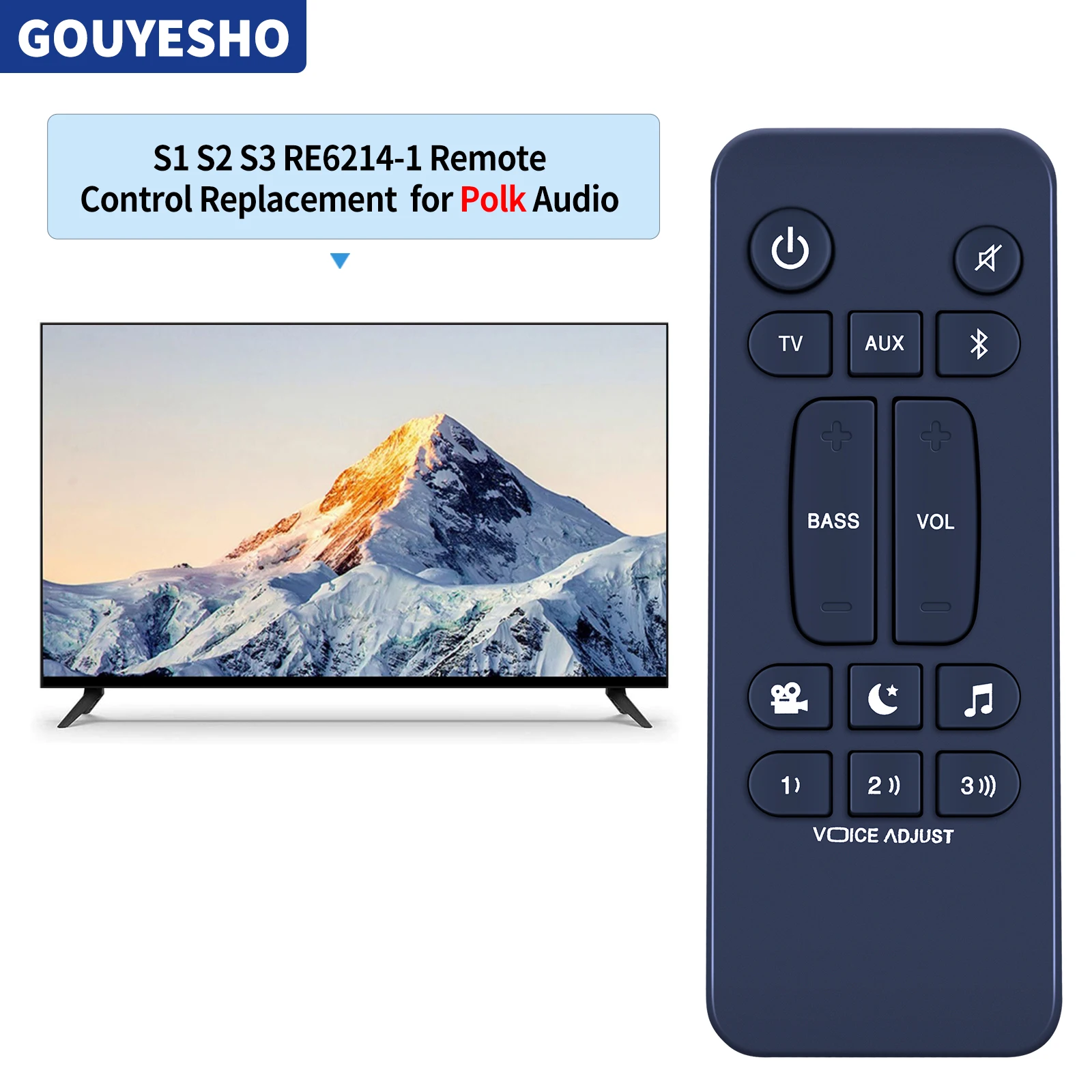 New Remote Control for Polk Audio Signa S1 S2 S3 RE6214-1